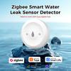 Tuya ZigBee Smart Water Leak Sensor Flood Detector Waterproof Overflow Alarm with Real Time APP Remote Monitor for Kitchen Bathroom Smart Life Gateway