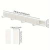 Plastic Wall Mounted Bathroom Kitchen Telescopic Towel Bar Shelf Self-adhesive Rack Paper Roll Holder Hanging Hook Storage Bathroom Supplies