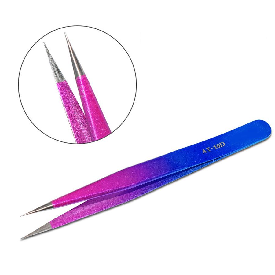 Tweezer for Nail Art Stainless Steel Nail Art Tweezers Rhinestones Picker Gradient Nipper Picking Clip Eyelash Extension