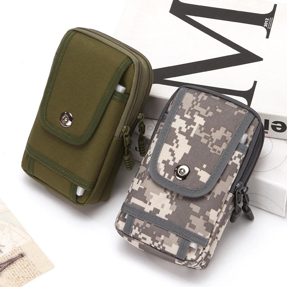 7Inch Outdoor Molle Fanny Pack Oxford Cloth Waist Phone Pouch Wear-Resistant Outdoor Belt Bag for Outdoor Camping