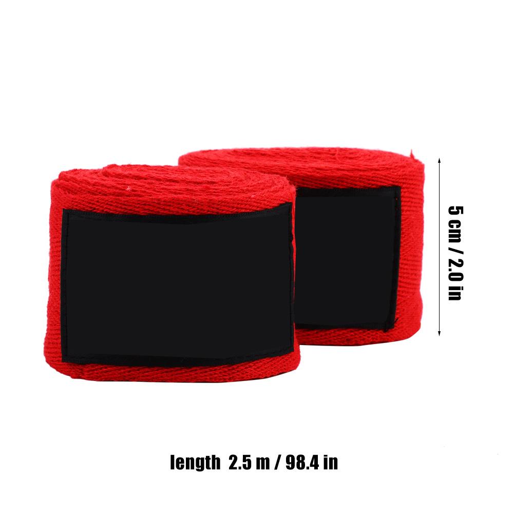 Взрослые 1 пара эластичных бинтов для рук для бокса, кикбоксинга, муай-тай (красный)