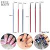 3pcs/set 5/7/11/15mm Nail Art Liner Painting Brush Thin Stripe Line Drawing Pen DIY UV Gel Tips French Design Manicure Tool