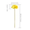 PU Artificial Flowers Wedding INS Style Wedding Fake Flowers Simulated Daisy  Home Decor