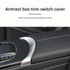 Chrome Center Console Armrest Switch Button Trim Center Console Armrest Release Button Cover for Mercedes Benz W205 W253 15-20