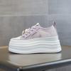 Inner Heightening Women's Shoes Thick Sole Invisible Small Man Spring and Summer Breathable Versatile Casual Sports Board Shoes, Trendy