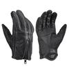 Daytona Motorcycle Leather Smartphone Partial 61734 Gloves, (Goat Leather), Winter, Summer, Fall, Spring, Compatible, Zippered, Fit, Black, XL,