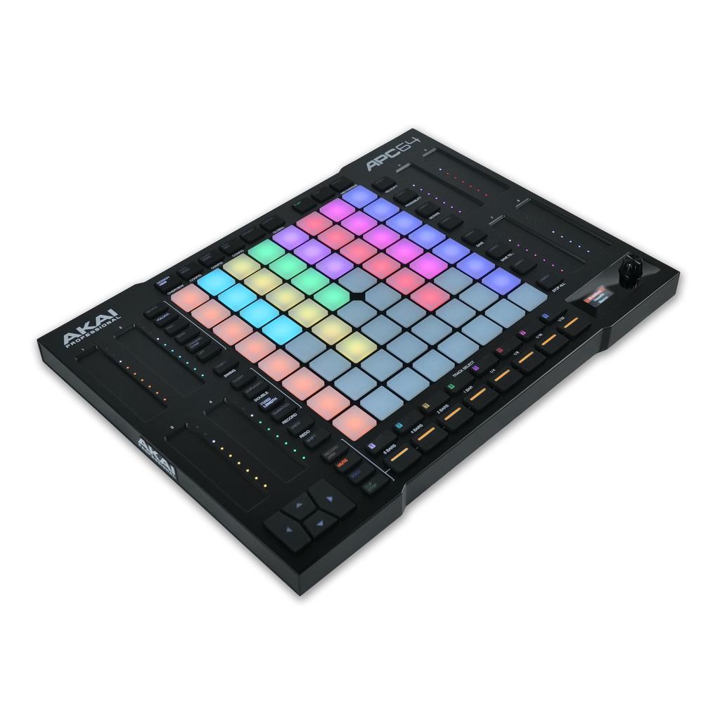 AKAI Professional Ableton MIDI Controller Sampler with Step Sequencer 64 RGB Velocity Sensitive Pads Finger Drums MIDI with 8 Touch Strips APC64
