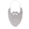 Halloween Party Fake Beard Costume Facial False Beard Male Fake Whisker for Party Supplies Grey