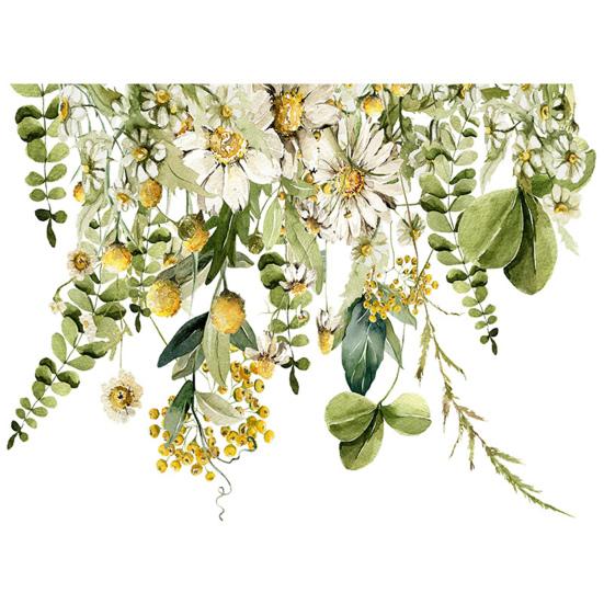 Зеленые растения листья стикер стены красивые цветочные наклейки для туалета украшения дома