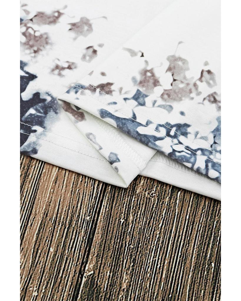 Azura Exchange Футболка из окрашенной отбеленной ткани