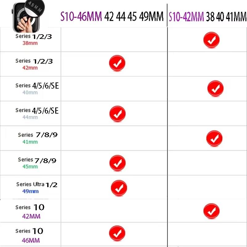 Тонкий кожаный ремешок для Apple Watch 44 мм 40 мм 41 мм 45 мм 49 мм 44 мм Браслет apple watch 10 46 мм ремешки Ultra 9 7 5 se 3 4 6