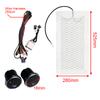 4Pcs Car Seat Heater Universal Carbon Fiber Heat Pads 3 Levels Dual Round Control Switch 12V With Harness As Winter Warmer