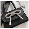 Женская модная маленькая сумка с бантом, новинка весны 2024, универсальная сумка через плечо