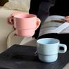 Stacked Cups Gift Candy Color Ceramic Advertising Mug Souvenir Cheering Gift Cup