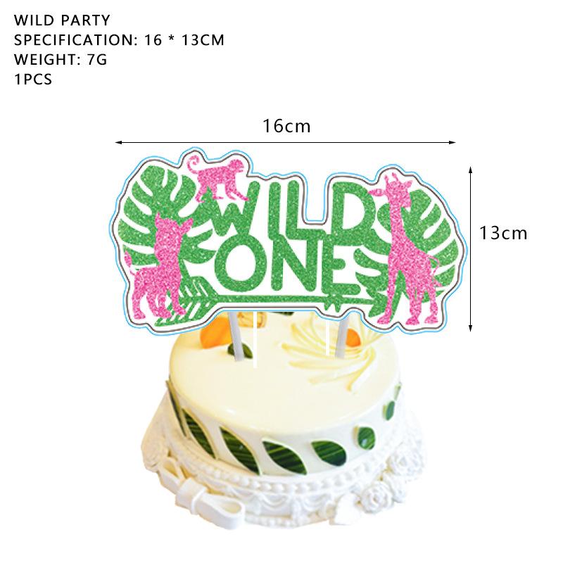 Wild Party Supplies Wildone Gold Wild Birthday Decoration Female Treasure First Year Arrangement Birthday Arrangement