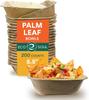 Eco Soul 100% Ekologiczne Kwadratowe Miski Z Liści Palmowych Zestaw 25 Szt.