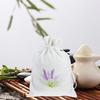 10pcs Refillable Lavender Sachet Bags, Cotton Cloth Drawstring Pouches for Wardrobe Storage, White, 5.51x3.93 Inches, Ideal for Home, Weddings