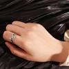 Bohemian for Women Artistic Design Vintage Opening Ring Resizable Frog Finger Ring Silver Color