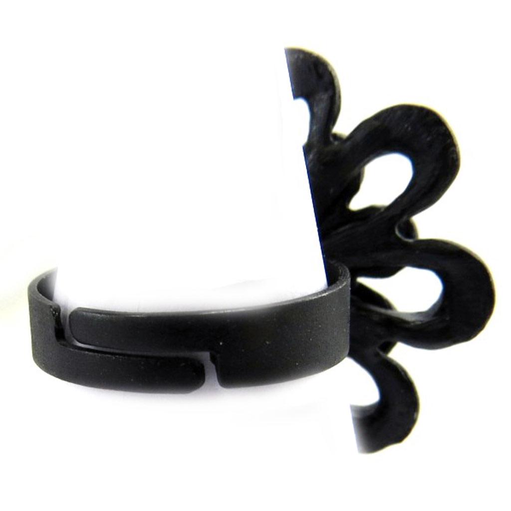 Les Trésors De Lily [L4258] — Черное дизайнерское кольцо «Сисси»