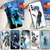 Чехол Genshin Impact Син Цю для Samsung Galaxy A22 A16 A33 A36 A56 A26 A15 A55 A53 A35 A32 A52 A54 A34 A14 A05 A06