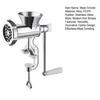 Meat Grinder Manual Mincer Sausage Maker Table Mount Pork Mincer Stainless Steel Adjustable Clamp Kitchen Tool Beef Pork Fish Chicken Sausage