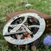 Nautical Brass Sundial Compass with Wooden Box The Perfect Vintage Christmas Gift.