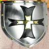 Medieval Cross Templar Shield Knight Templar Shield Heater Shield Battle Warrior Cosplay Shield Medieval Crusader Shield Gift for X-Mass