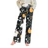 Женские повседневные прямые брюки с принтом пасхального яйца Домашние повседневные брюки