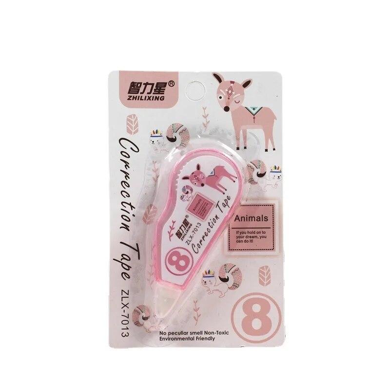 1 шт. Милые животные из мультфильмов, корректирующая лента, канцелярские принадлежности для офиса и школы