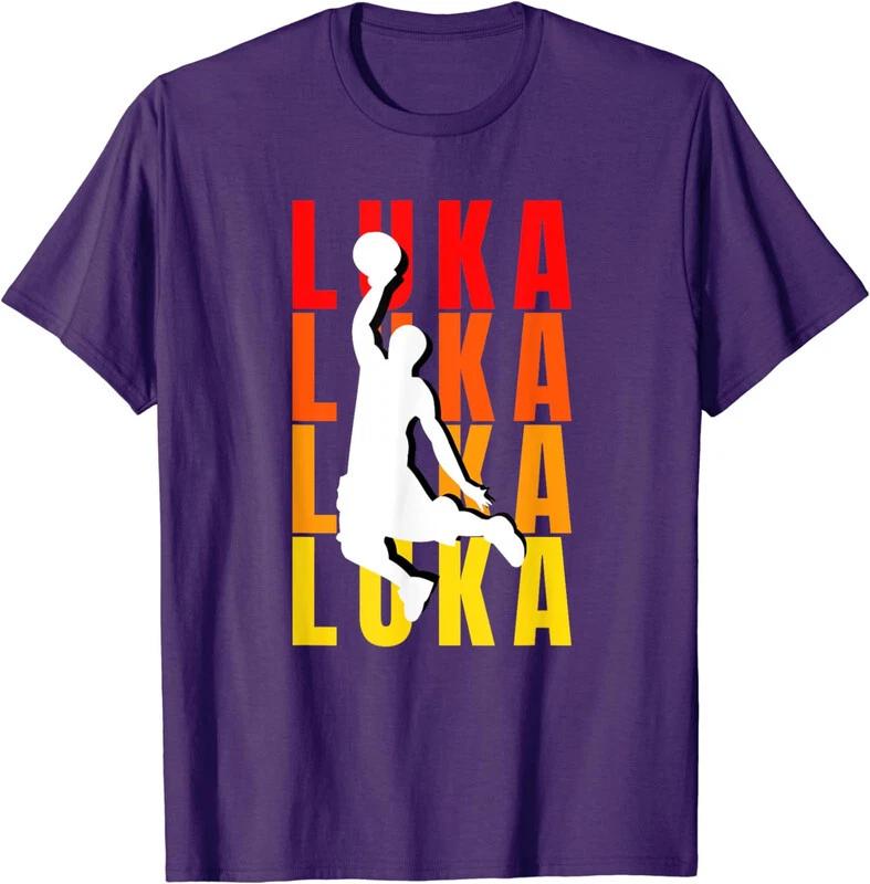 Vintage Personalized Basketball Theme For Luka Unisex T-Shirt