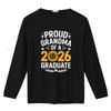 Proud Grandma Of A 2026 Graduate T Shirt Class Graduation Senior vintage Washed streetwear homme Versatile Casual graphic