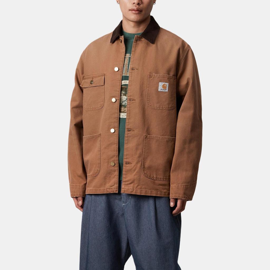 Carhartt WIP Куртка Chore с квадратной стеганой этикеткой, длинный рукав, мужская, коричневая I035281-00S-3K