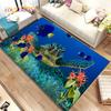 3D коврик для морского дна, подводный мир, дельфин, черепаха, коврик для гостиной, спальни, дивана, коврик, детский нескользящий напольный коврик