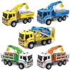 Children's Toys Inertial Wood Truck Water Pipe Truck Road Tow Truck Sound and Light Toy Car