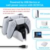 Зарядная станция для контроллера PS5 с двойной док-станцией для быстрой зарядки беспроводного контроллера PS5 DualSense со светодиодными индикаторами зарядки