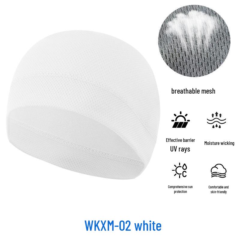 Летняя сетчатая защита от солнца Велосипедная шапочка-череп - Дышащая Высокоэластичная Спортивная подкладка из ледяного шелка