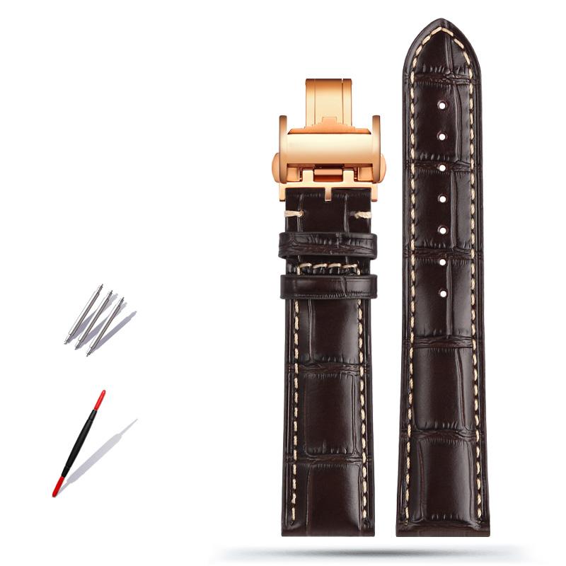 Классический ремешок для часов из коровьей кожи 19 мм, 20 мм, 21 мм для коллекции Longines Masters L3 L4 L2.628/L2.673 с застежкой-бабочкой