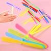 30/50Pcs Novelty Plastic Bamboo Dragonfly Propeller Outdoor Classic Toy Kid Gift Rotating Flying Arrow Multicolor Random Color
