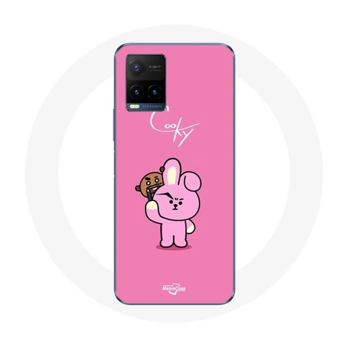 Coque pour Vivo Y21s 2021 / Y21 2021 BTS Bangtan Sonyeondan BT21 Shooky Suga Et Cooky Jungkook
