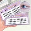 False Eyelashes Ultra-thin Stems Natural Simulation Segmented Single Cluster Lazy False Eyelashes