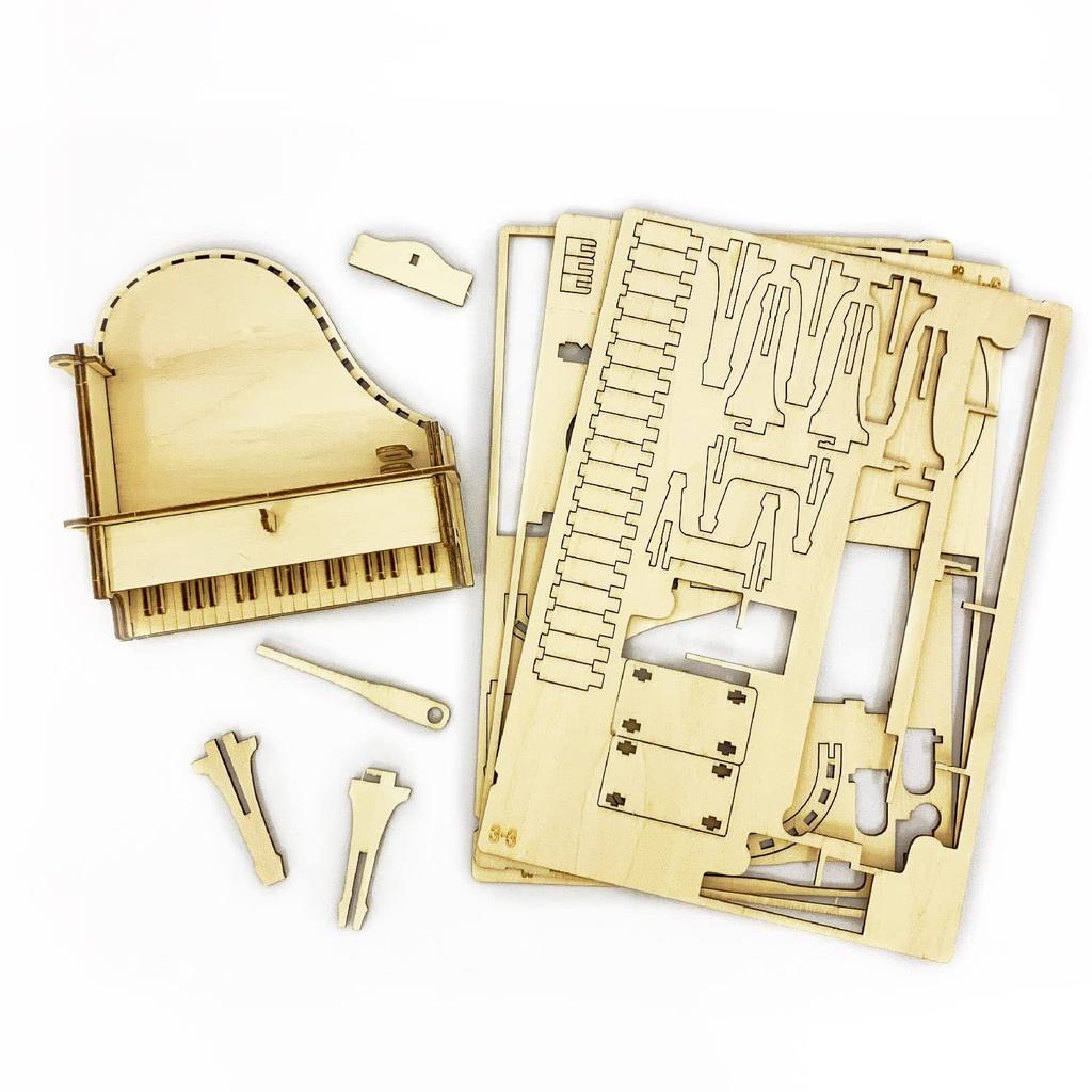 Piano Trinket Box A 3D wooden puzzle DIY craft kit for kids and adults alike educational toy for boys and girls a great 3D art piece and a great gift