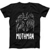 Mothman Weird Strange Unusual Cryptid Cryptozoology Gift Tee Black T Shirt 90