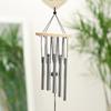 Solid Wood 8-Tube Metal Wind Chime for Bedrooms, Balconies, and Gifts