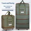Waterproof Oxford Cloth Travel Suitcase - Large Capacity Checked Luggage Bag for Moving Abroad