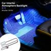 12V/5V Ambient Mood Foot Light USB LED Car Backlight Atmosphere Light With Cigarette USB Lighter Lamp Strips Auto Accessories