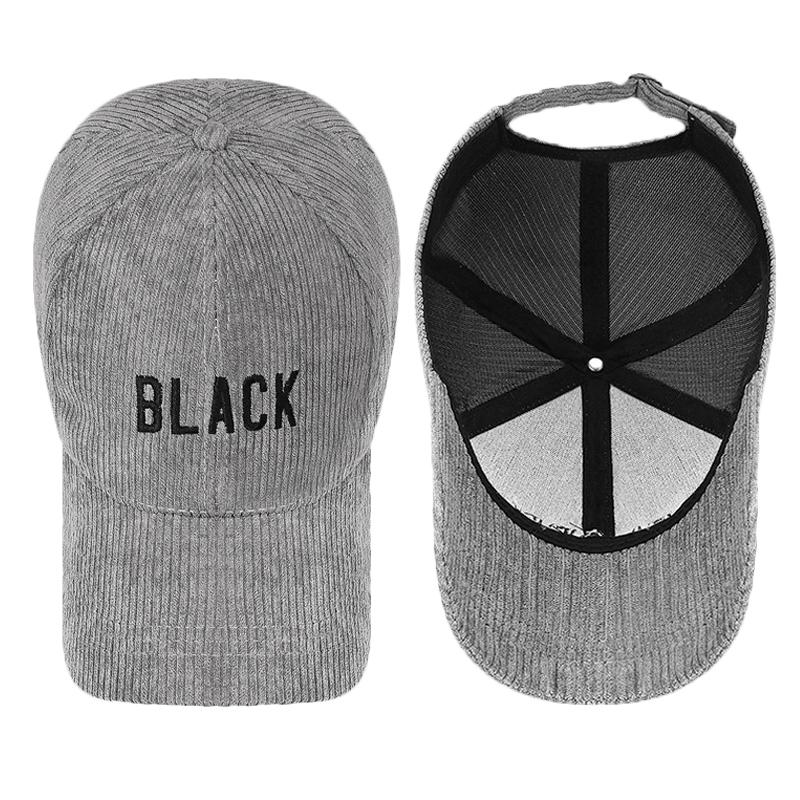 Осенне-зимняя полосатая вельветовая кепка для мужчин и женщин с вышивкой букв, бейсболка