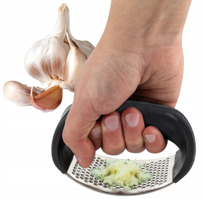 Stainless Steel Multifunctional Garlic Press with Opener