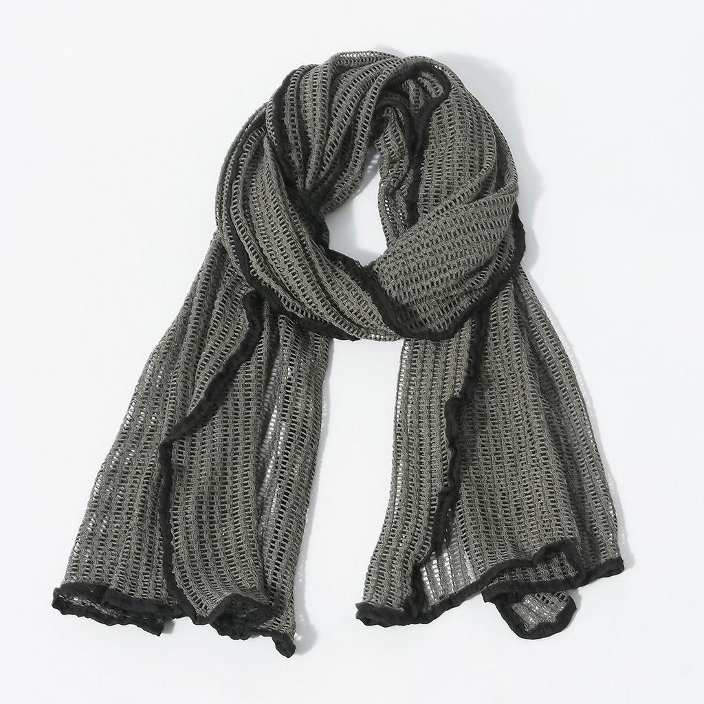 Personalized Knitted Scarf British Style Warm Hollow-Out Male Scarf