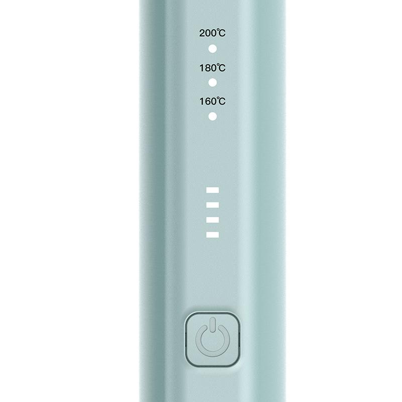 High Quality Portable USB Type-C Rechargeable Electric Hairbrush LED Display Auto Power-Off Temperature Adjustable Ceramic
