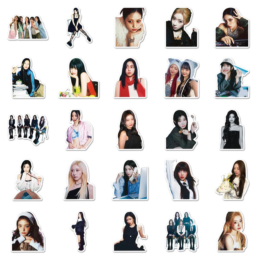 50 наклеек ITZY: Модная корейская айдол Лия для DIY-планеров и ноутбуков
